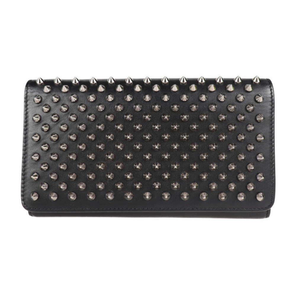 Christian Louboutin Macaron Bifold Wallet Leather Black